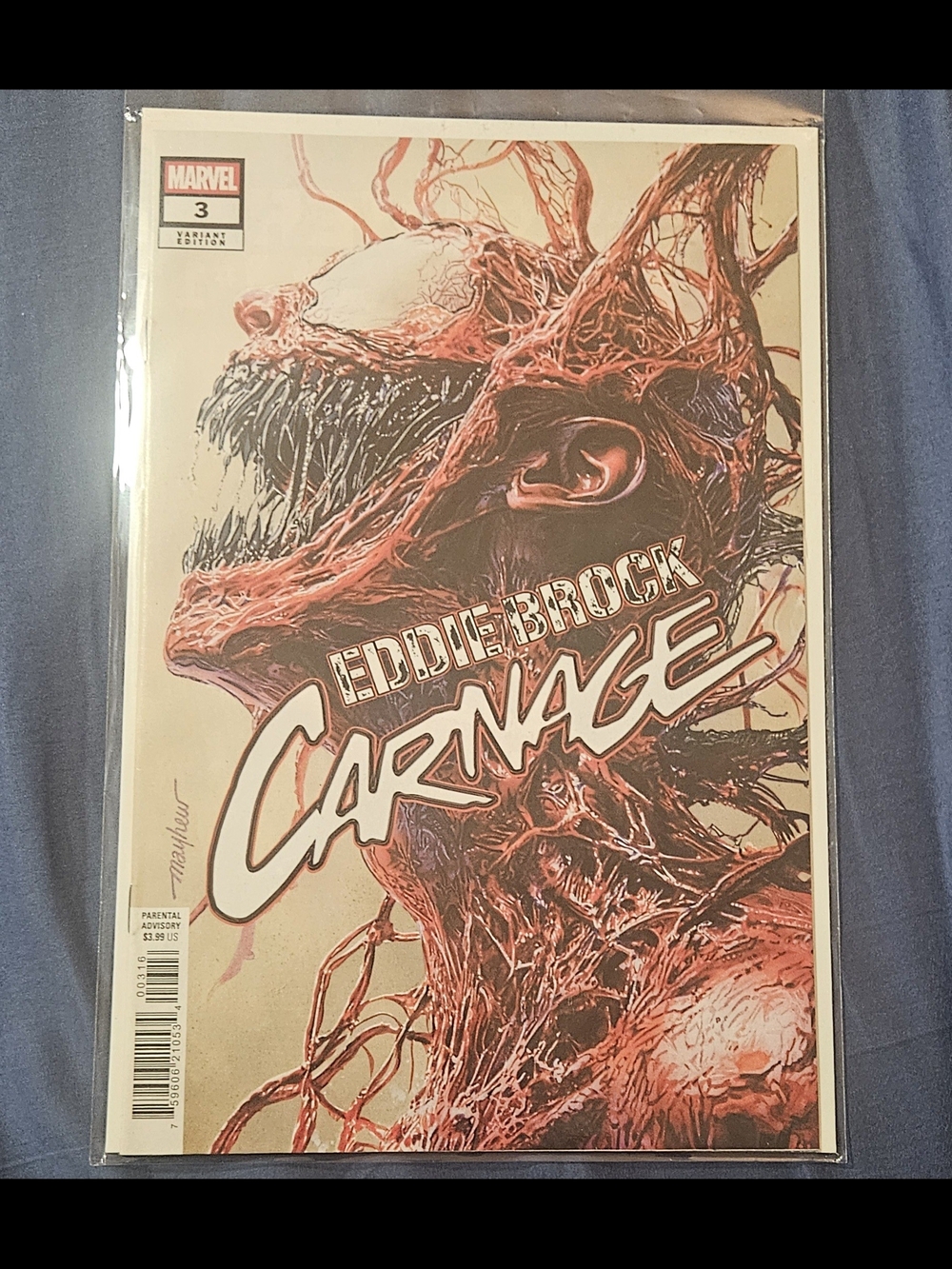 Eddie Brock: Carnage #3 Mike Mayhew 1:25 Variant Cover (Marvel Comics June 2025)